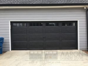 Black Carriage Garage Door