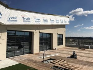 Low-E Glass Garage Doors Roof Top