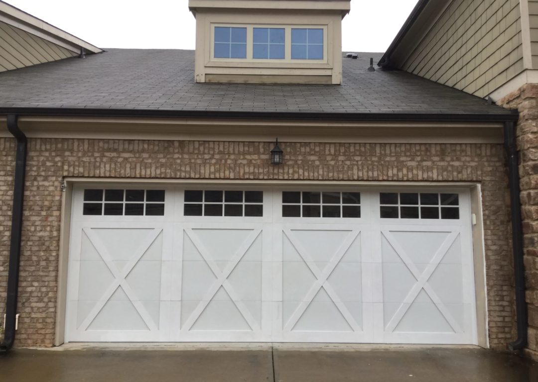 18x7 Carriage Barn Style Garage Door Cumming GA Aaron Overhead Doors
