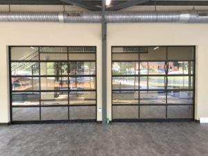 Glass Garage Door Norcross GA Office Building