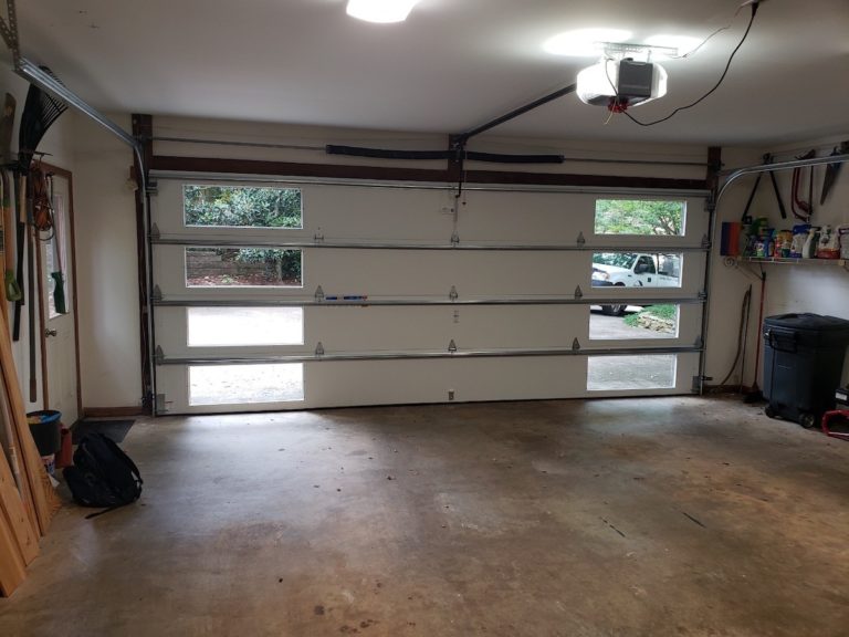 Modern Clopay Flush Garage Door With Modern Windows Atlanta GA Garage
