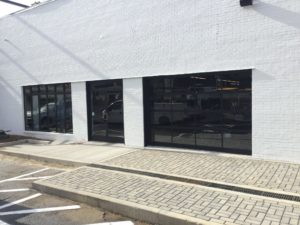 pops coffee atlanta glass overhead door
