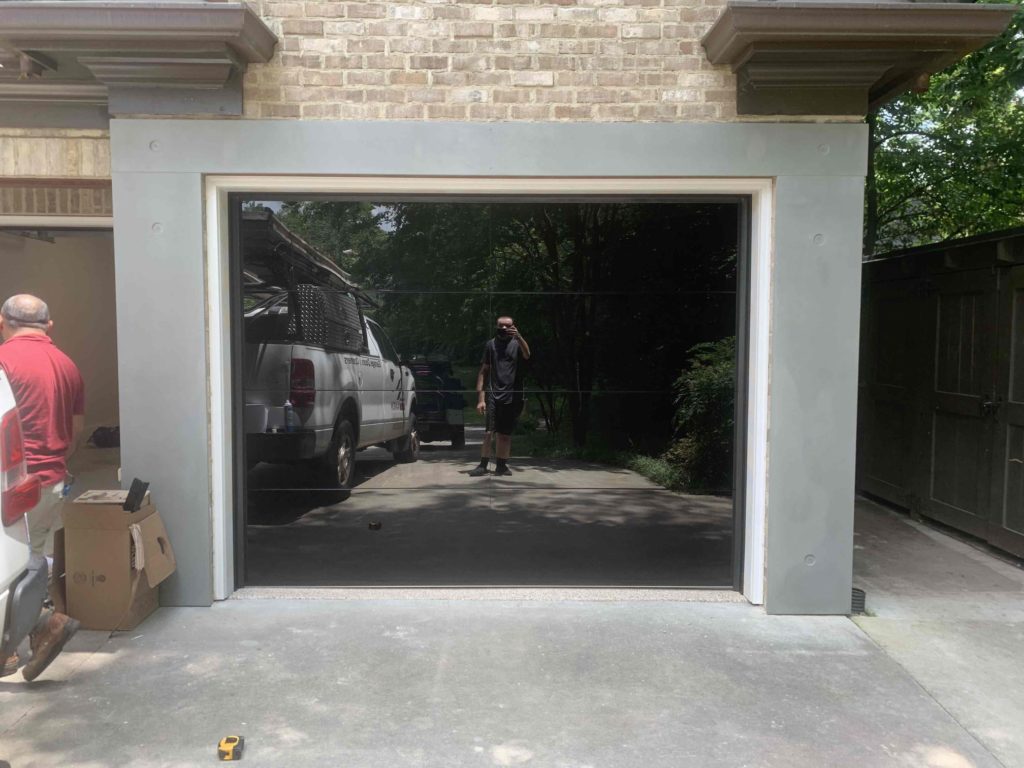 Modern Frameless Glass Garage Door
