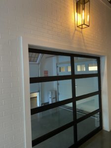 Black Glass Garage Door Design Center Milton GA