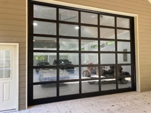 glass garage door